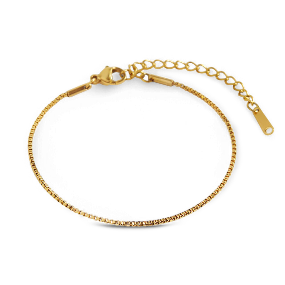 Essential Box Chain Bracelet — Vanny Jewels