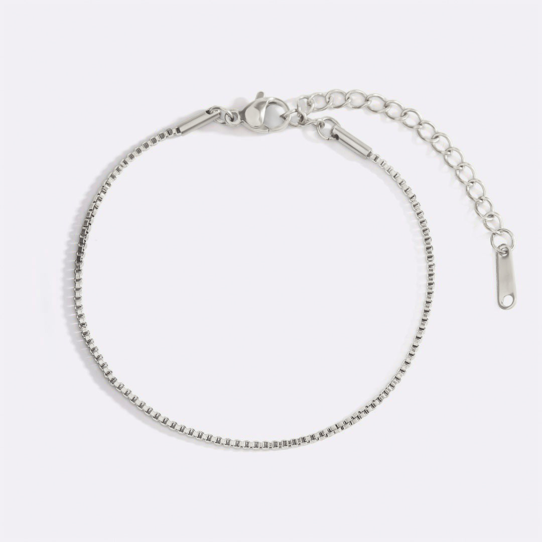 Klassisches Armband mit Boxkette