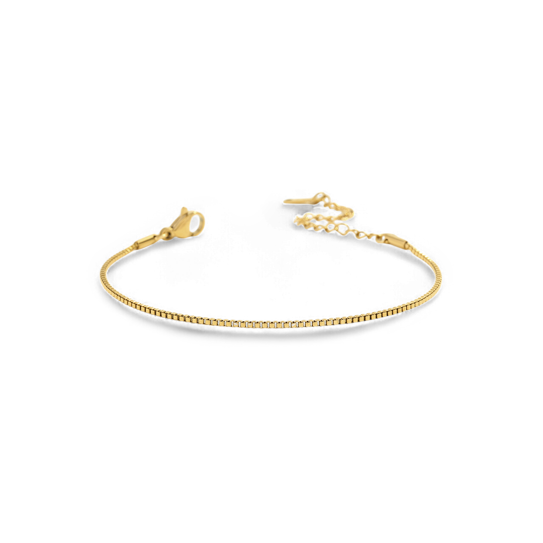Klassisches Armband mit Boxkette