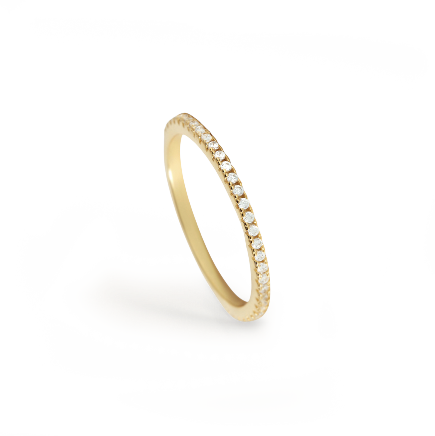 Eternity Diamond Ring in 925 Sterling Silver — Vanny Jewels