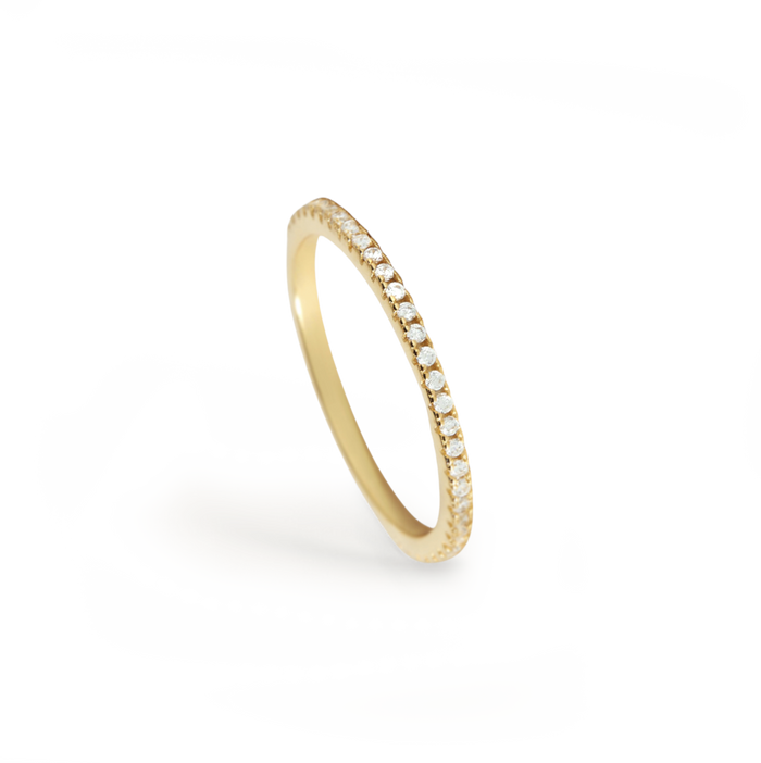 Eternity Diamond Ring in 925 Sterling Silver — Vanny Jewels