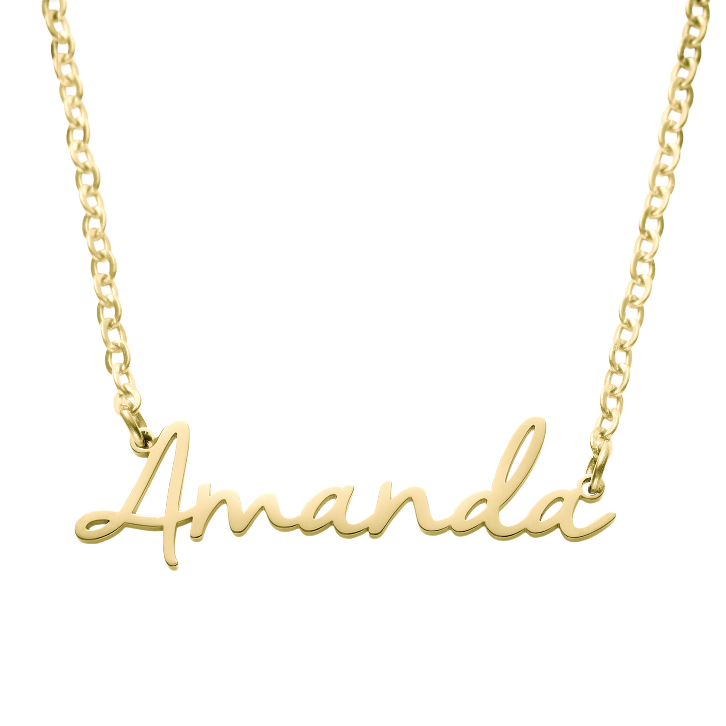 Fairy Name Necklace in gold tone
