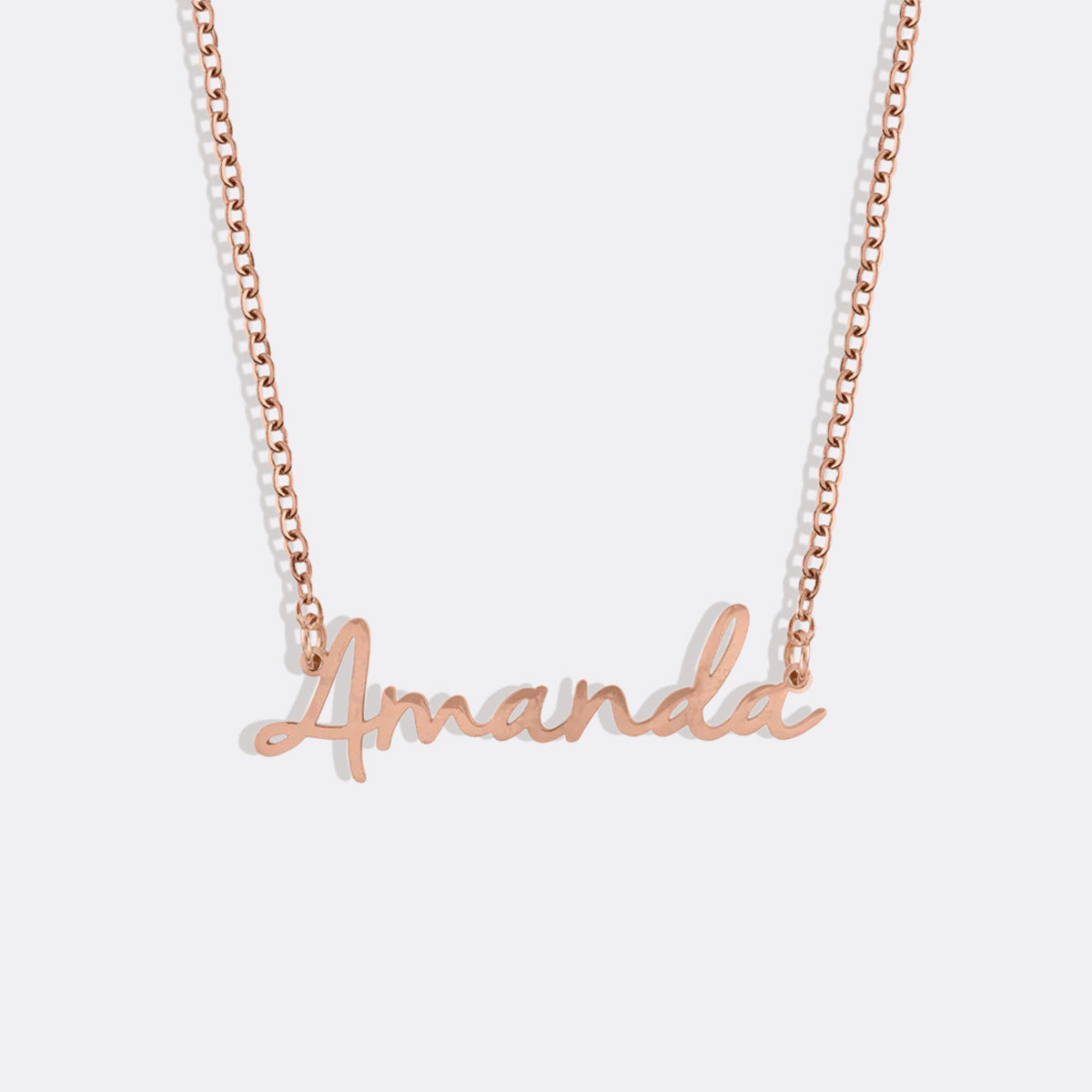 Fairy Multiple Name Necklace | Add Up to 4 Names in rose gold tone