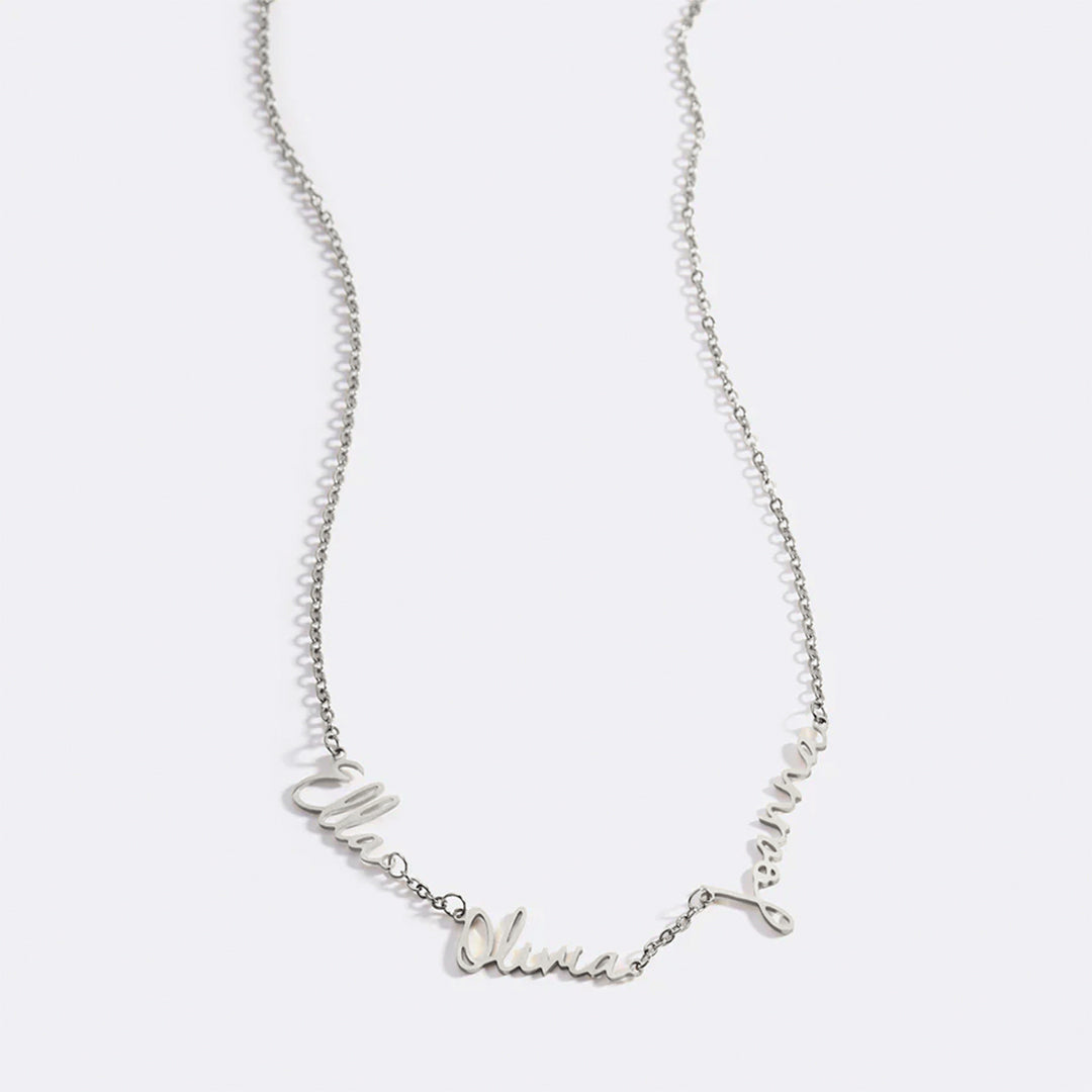 Fairy Multiple Name Necklace | Add Up to 4 Names in 925 sterling silver