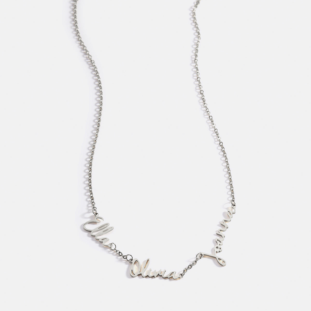 Fairy Multiple Name Necklace | Add Up to 4 Names in 925 sterling silver