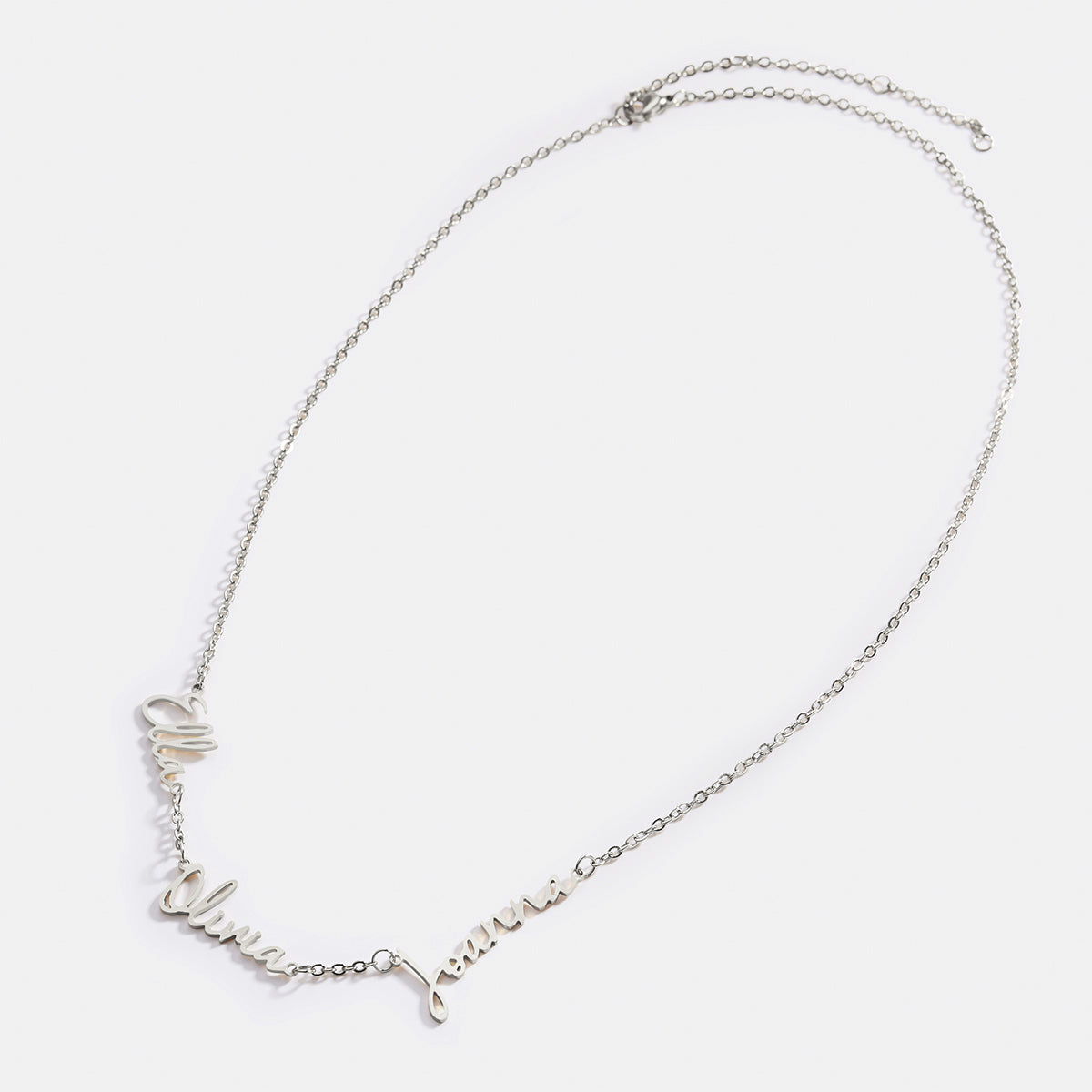 Fairy Multiple Name Necklace | Add Up to 4 Names in 925 sterling silver