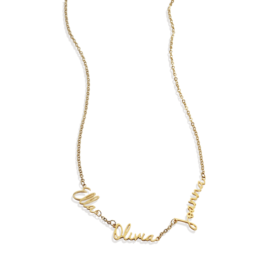 Fairy Multiple Name Necklace | Add Up to 4 Names in 925 Sterling Silver — Vanny Jewels