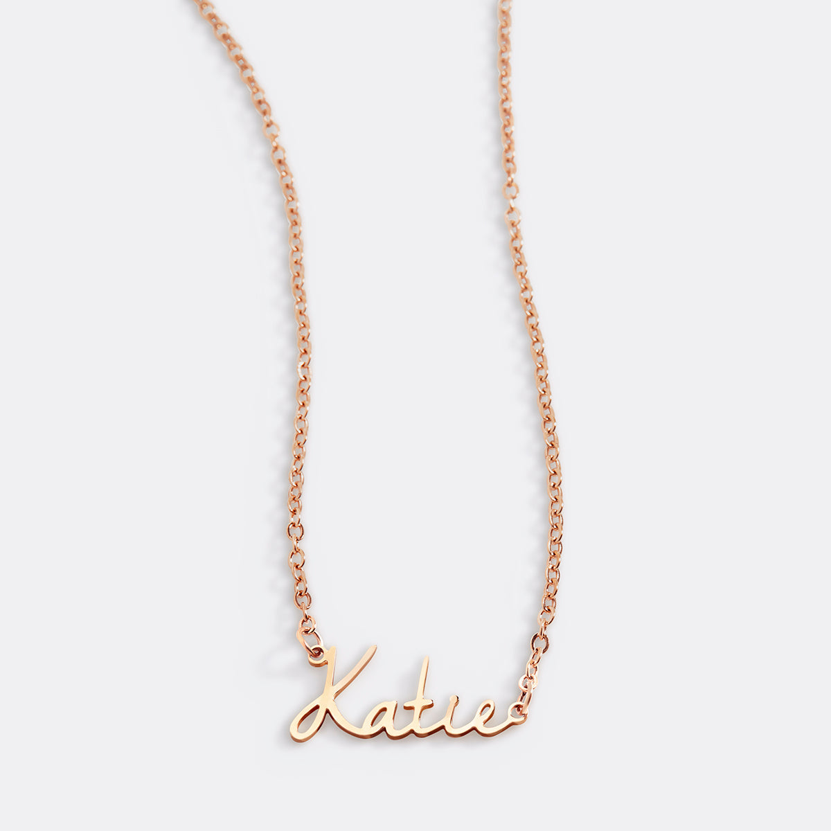 Fairy Name Necklace in rose gold tone
