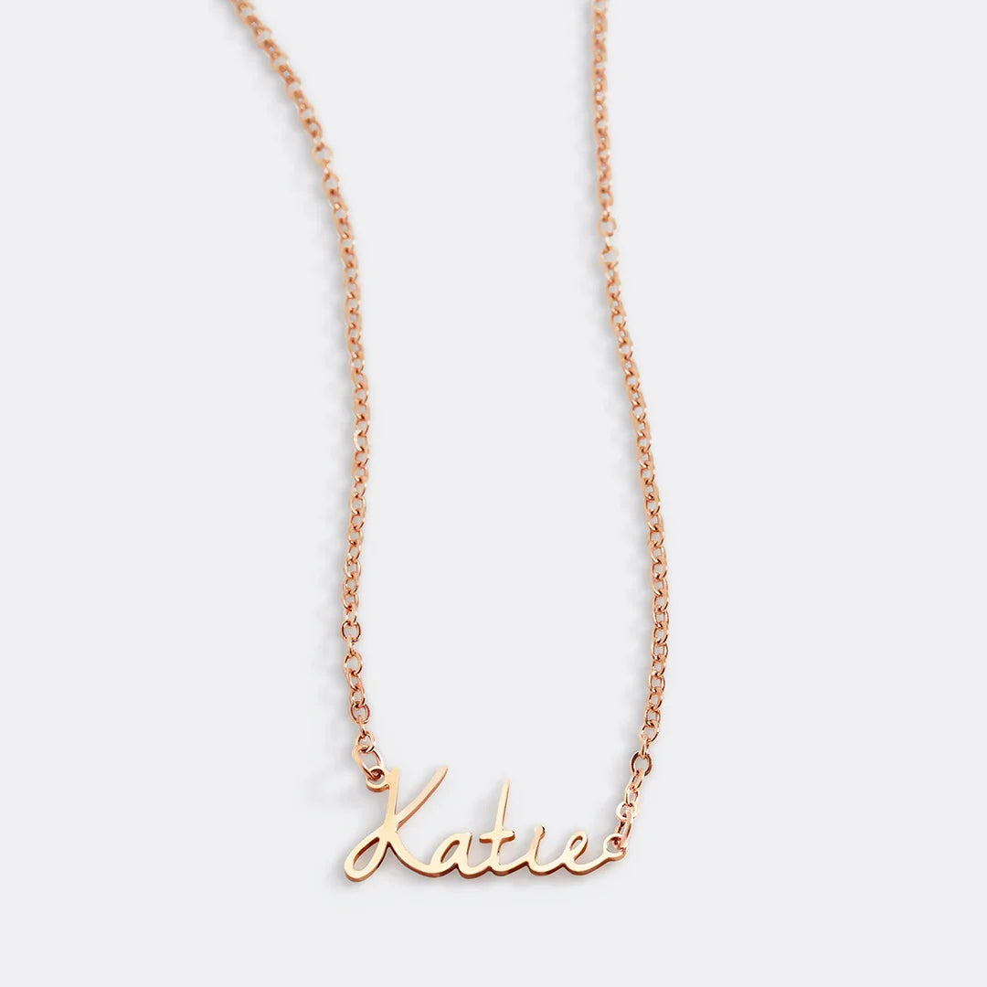 Personalized Name Necklace | Choose from 9 Styles in rose gold tone