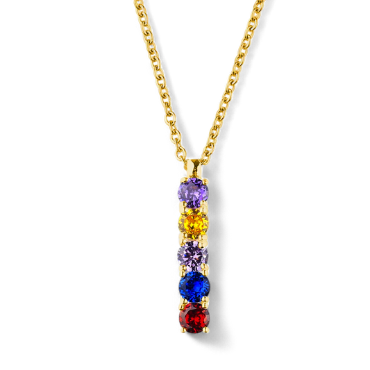 Family Birthstone Necklace in 925 Sterling Silver — Vanny Jewels