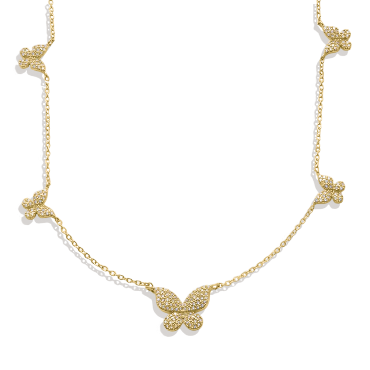 Five Butterfly Necklace — Vanny Jewels