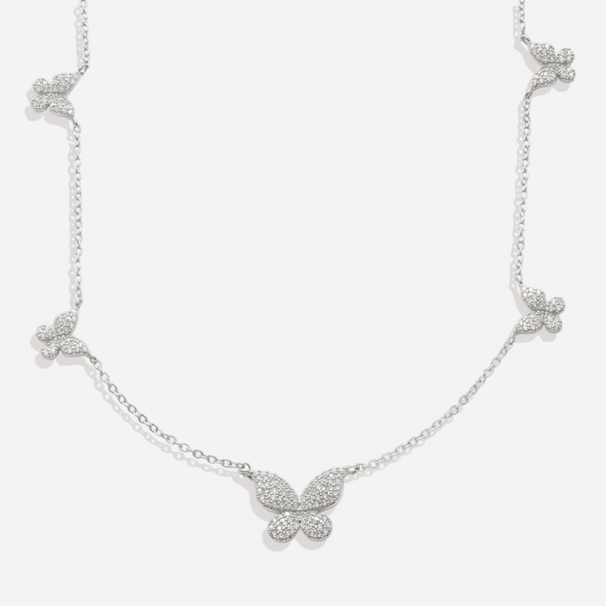 Five Butterfly Necklace in 925 sterling silver