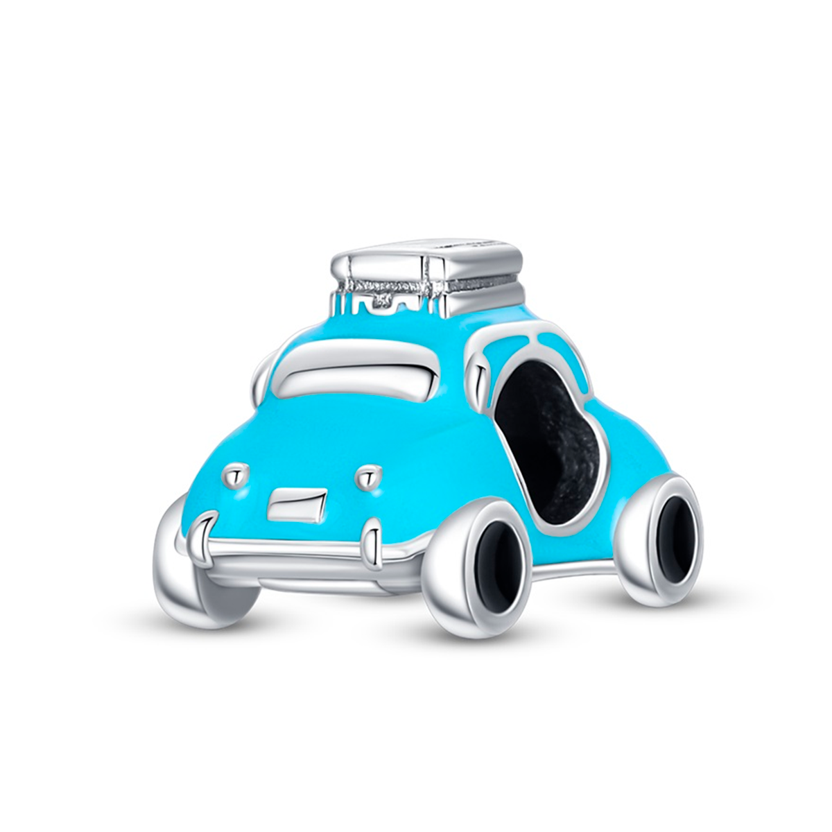 Blue Beetle Charm in 925 Sterling Silver — Vanny Jewels