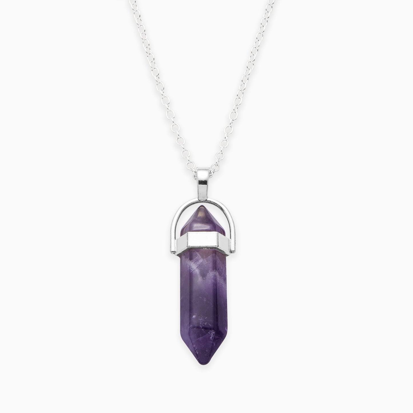 Gemstone Point Necklace in 925 sterling silver