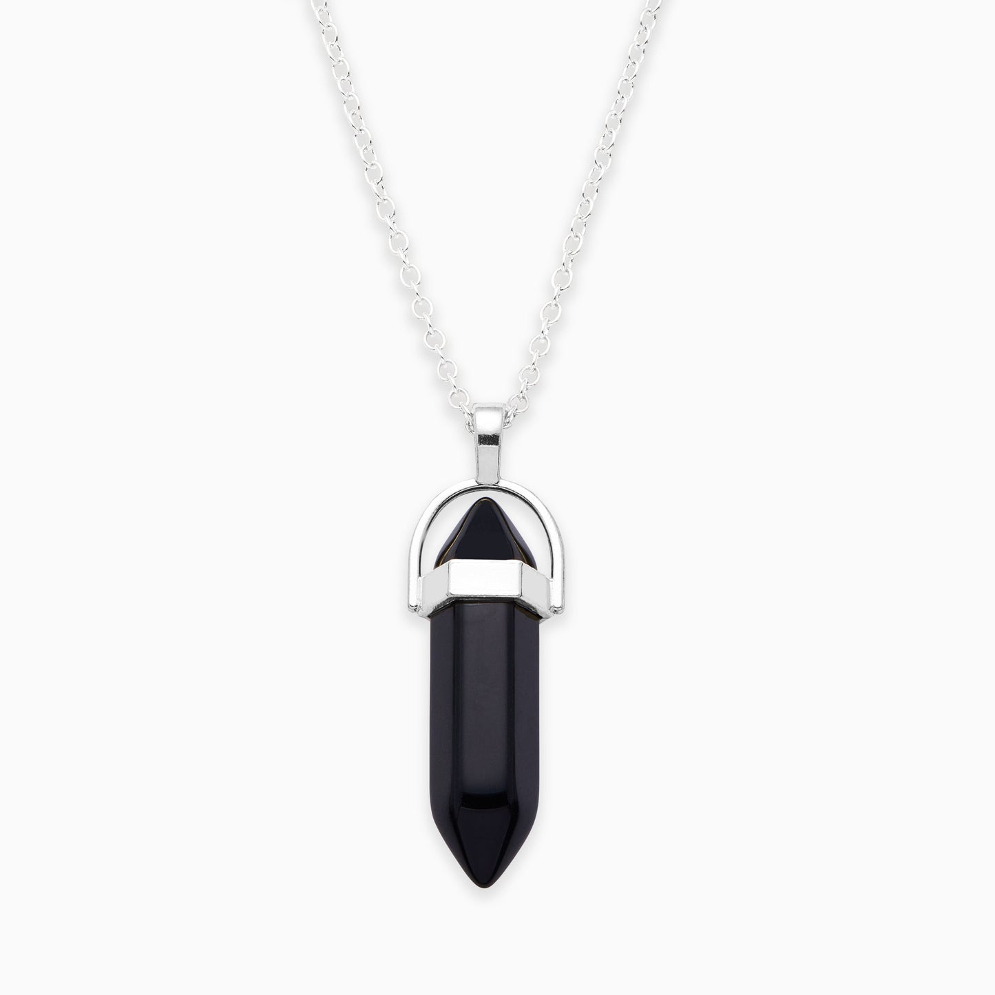 Gemstone Point Necklace in 925 sterling silver