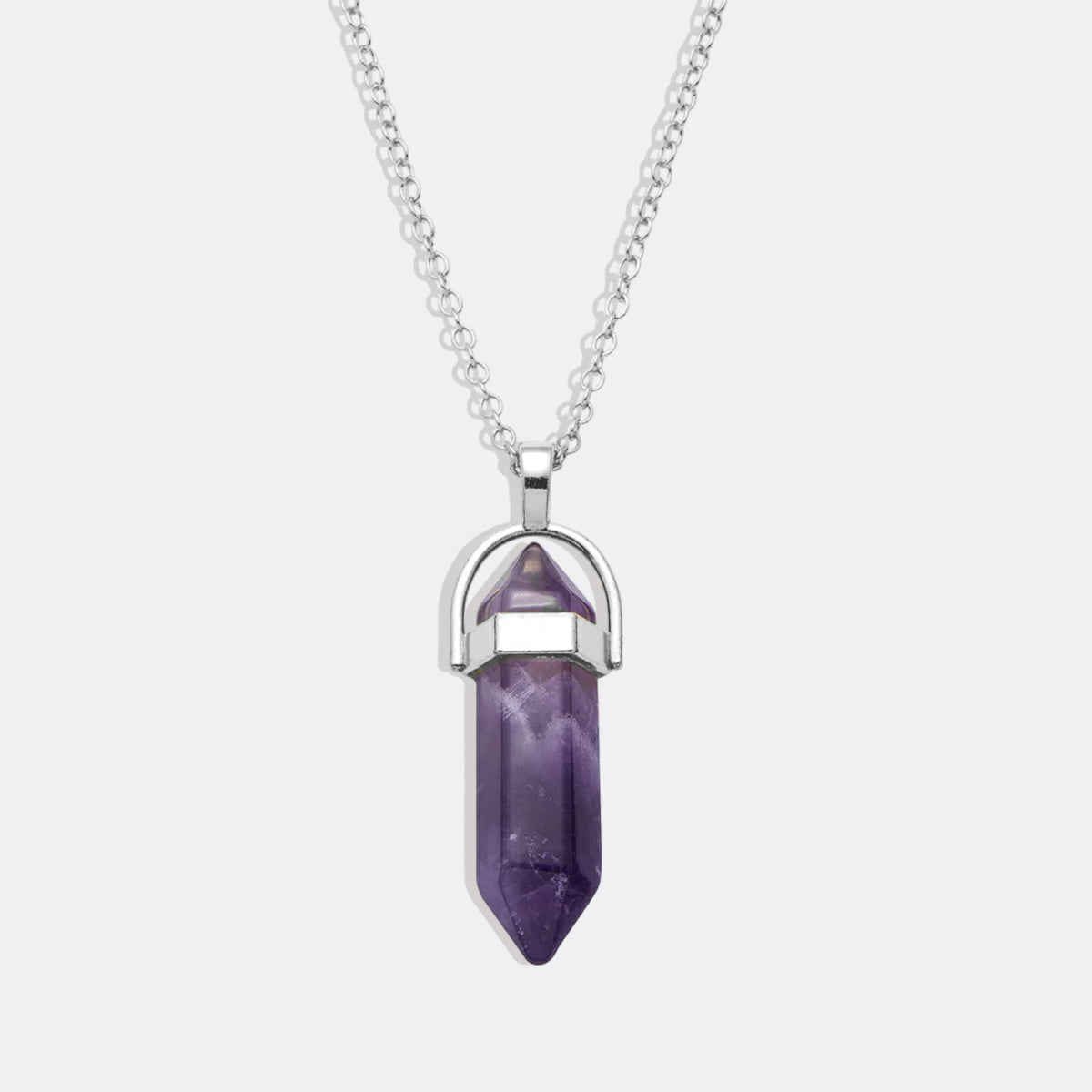 Gemstone Point Necklace in 925 sterling silver