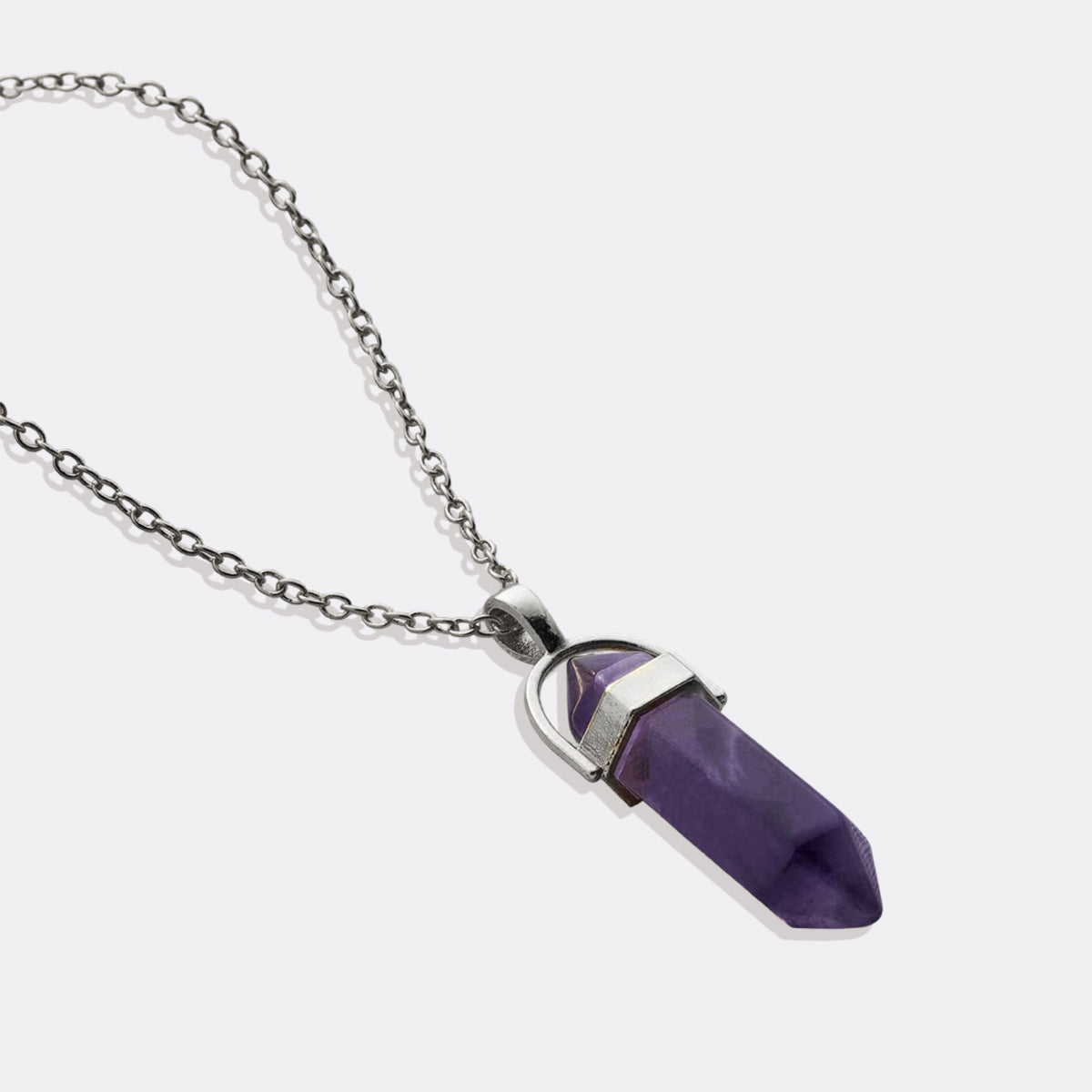 Gemstone Point Necklace in 925 sterling silver