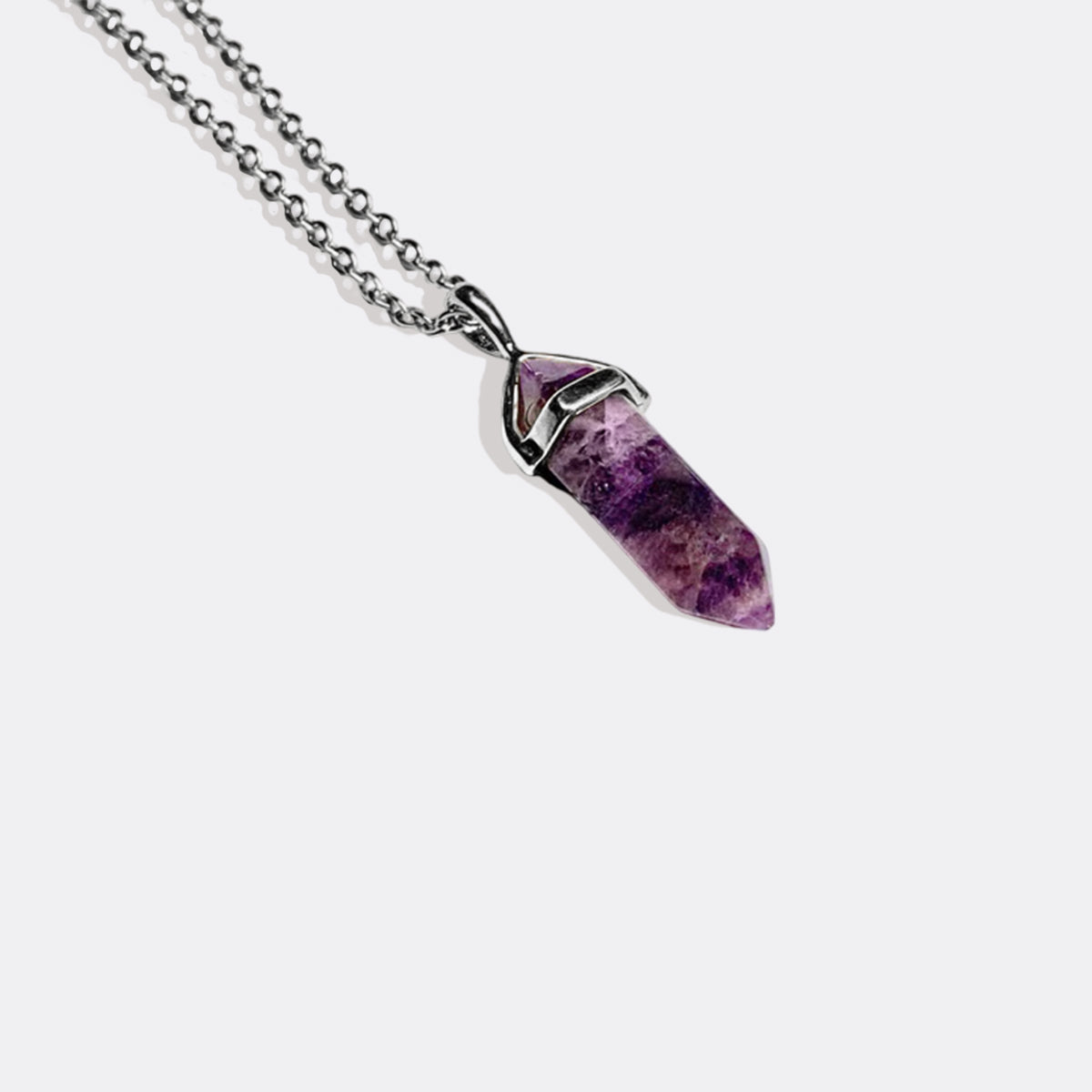 Gemstone Point Necklace in 925 sterling silver