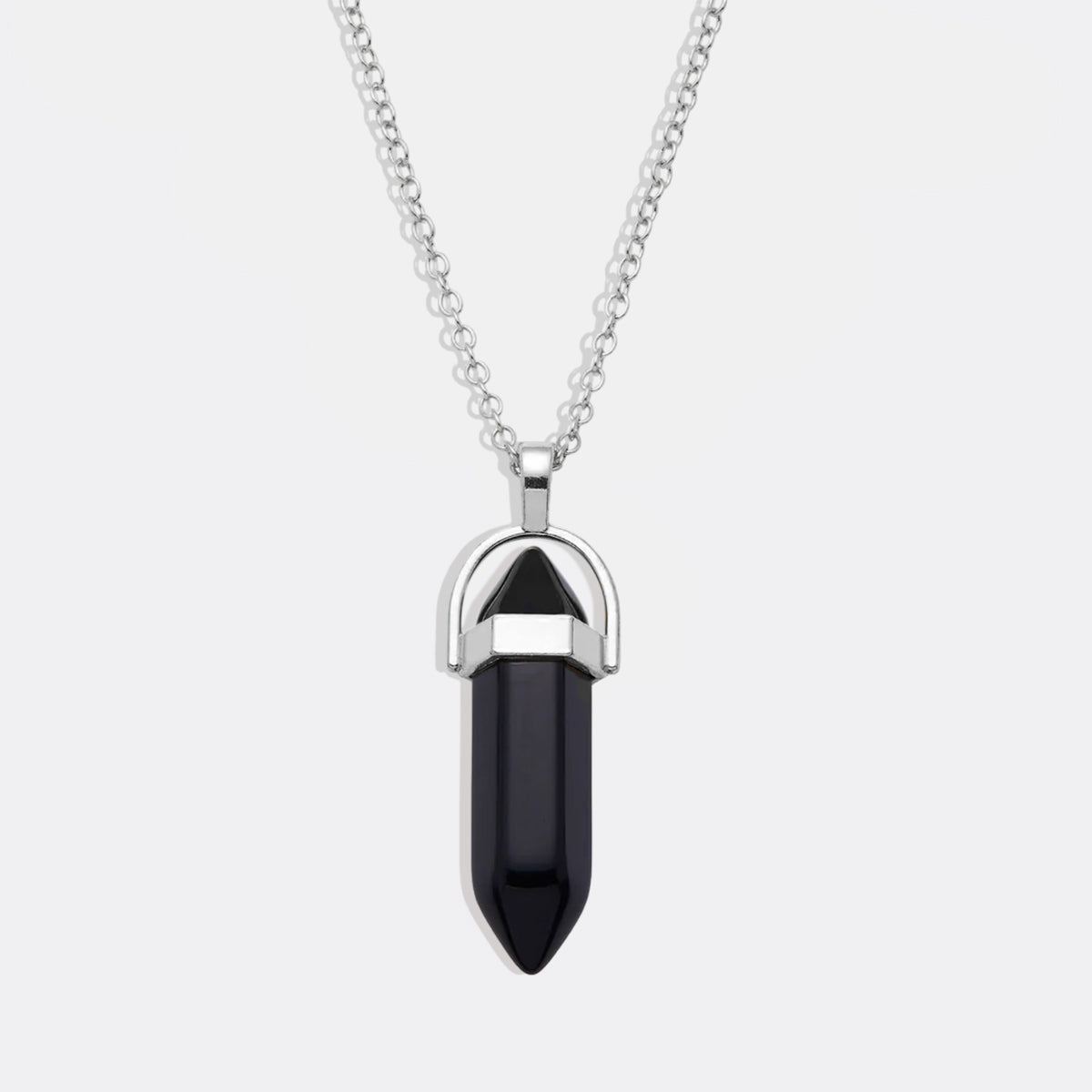 Gemstone Point Necklace in 925 sterling silver