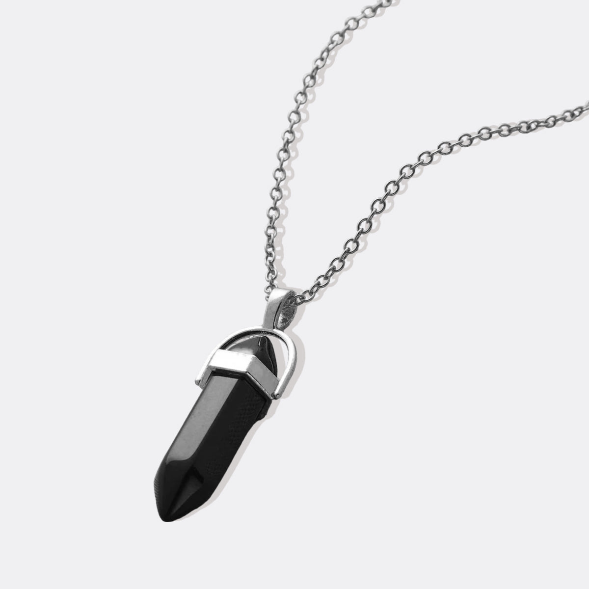 Gemstone Point Necklace in 925 sterling silver