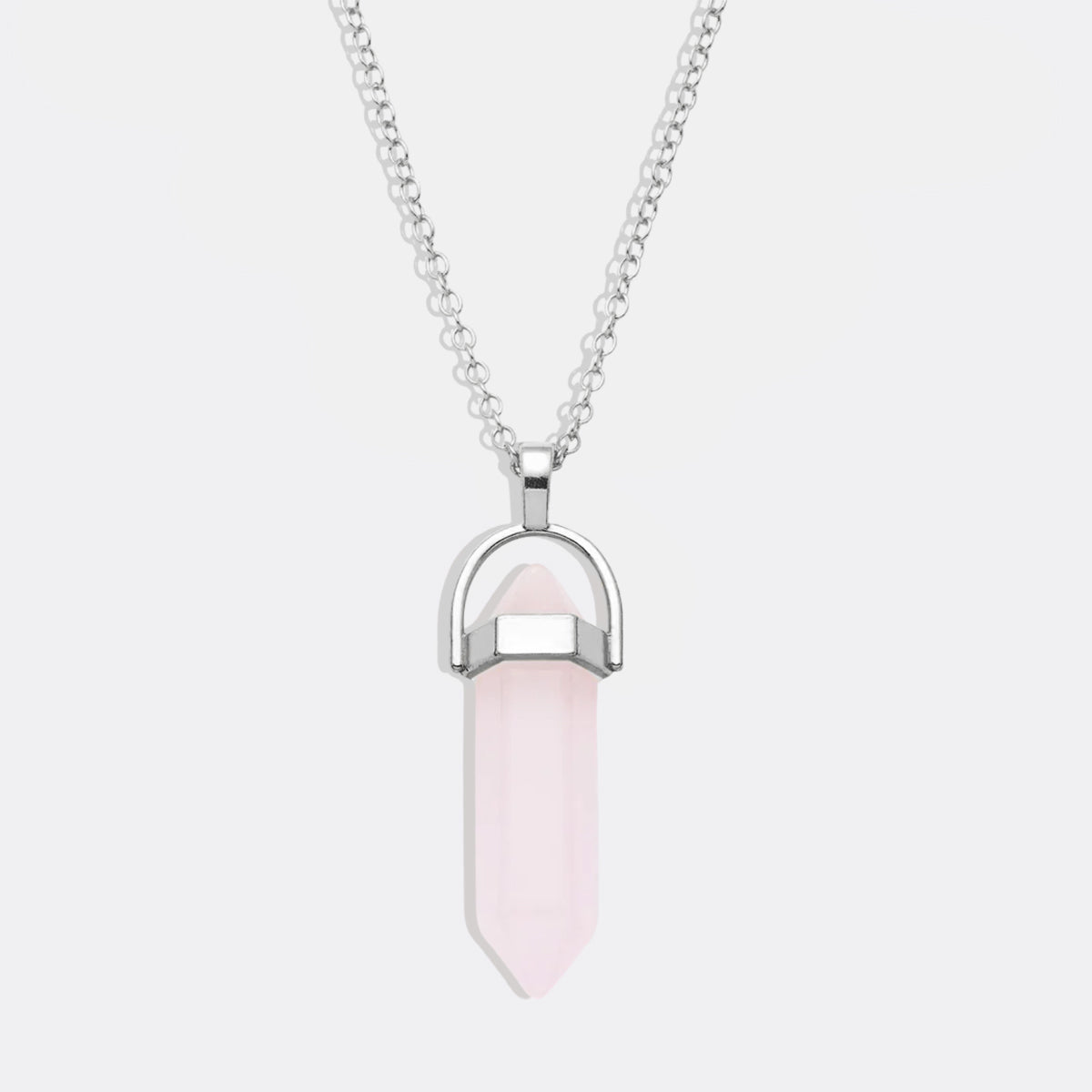 Gemstone Point Necklace in 925 sterling silver