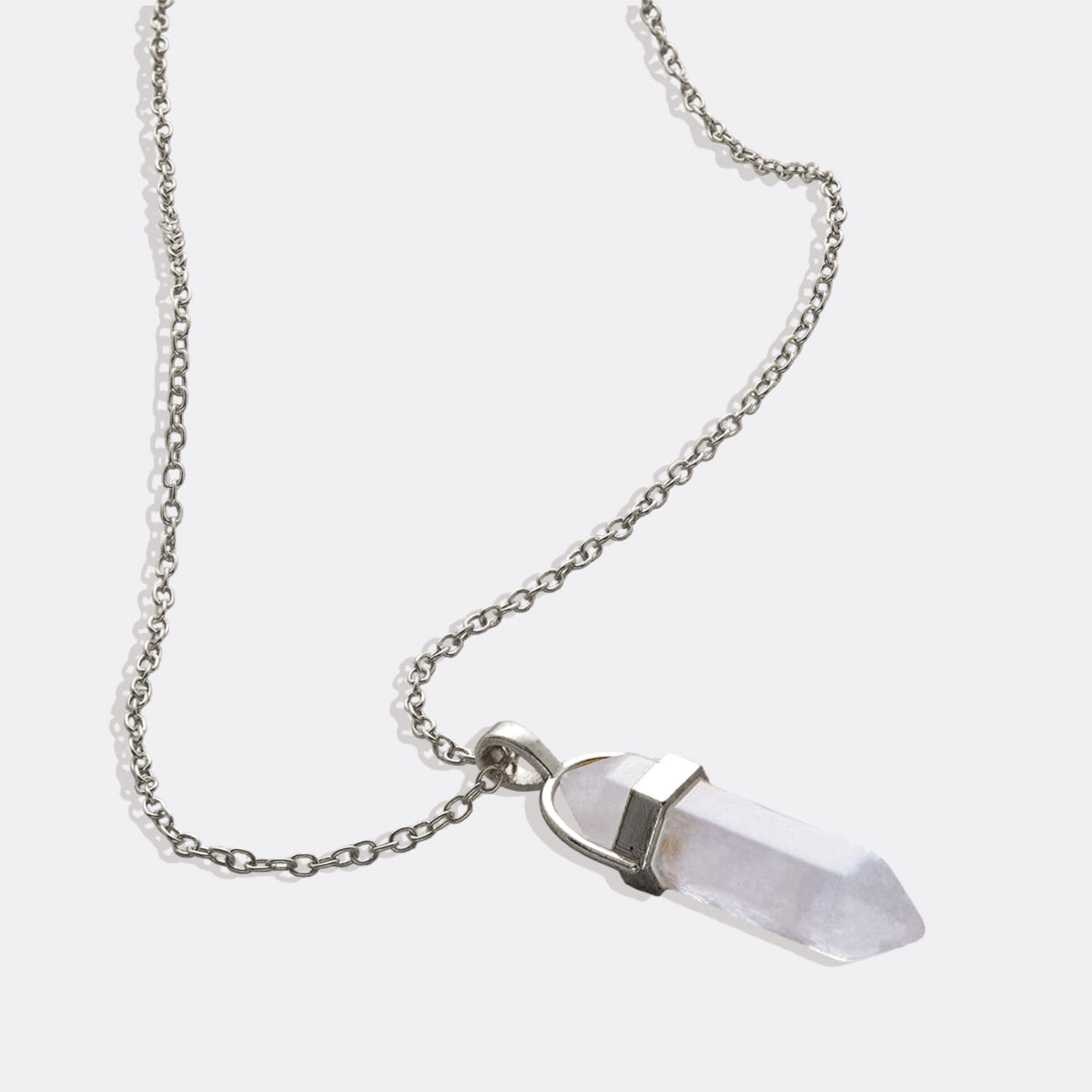 Gemstone Point Necklace in 925 sterling silver