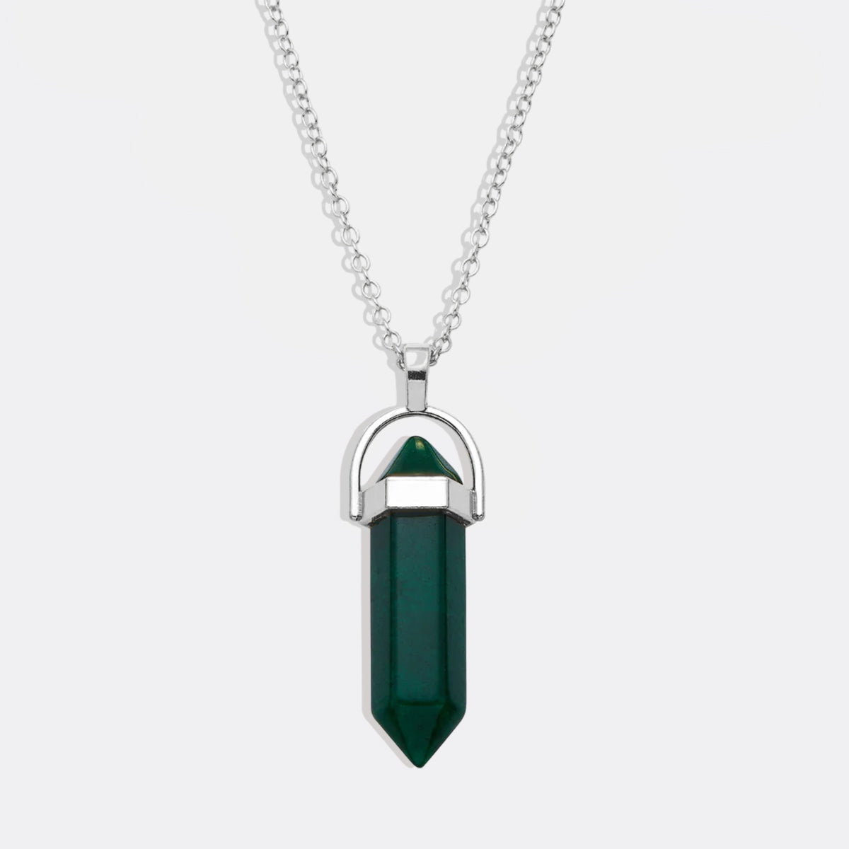 Gemstone Point Necklace in 925 sterling silver