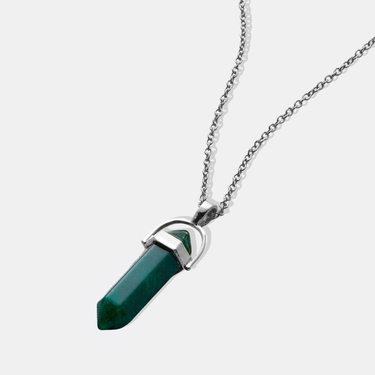 Gemstone Point Necklace in 925 sterling silver