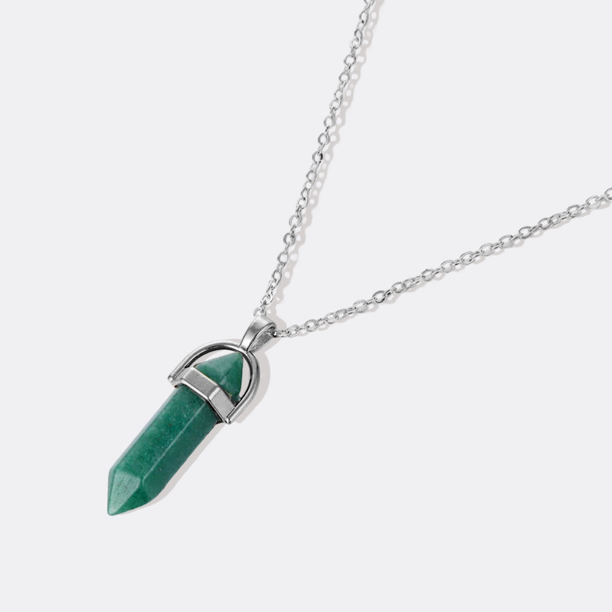 Gemstone Point Necklace in 925 sterling silver