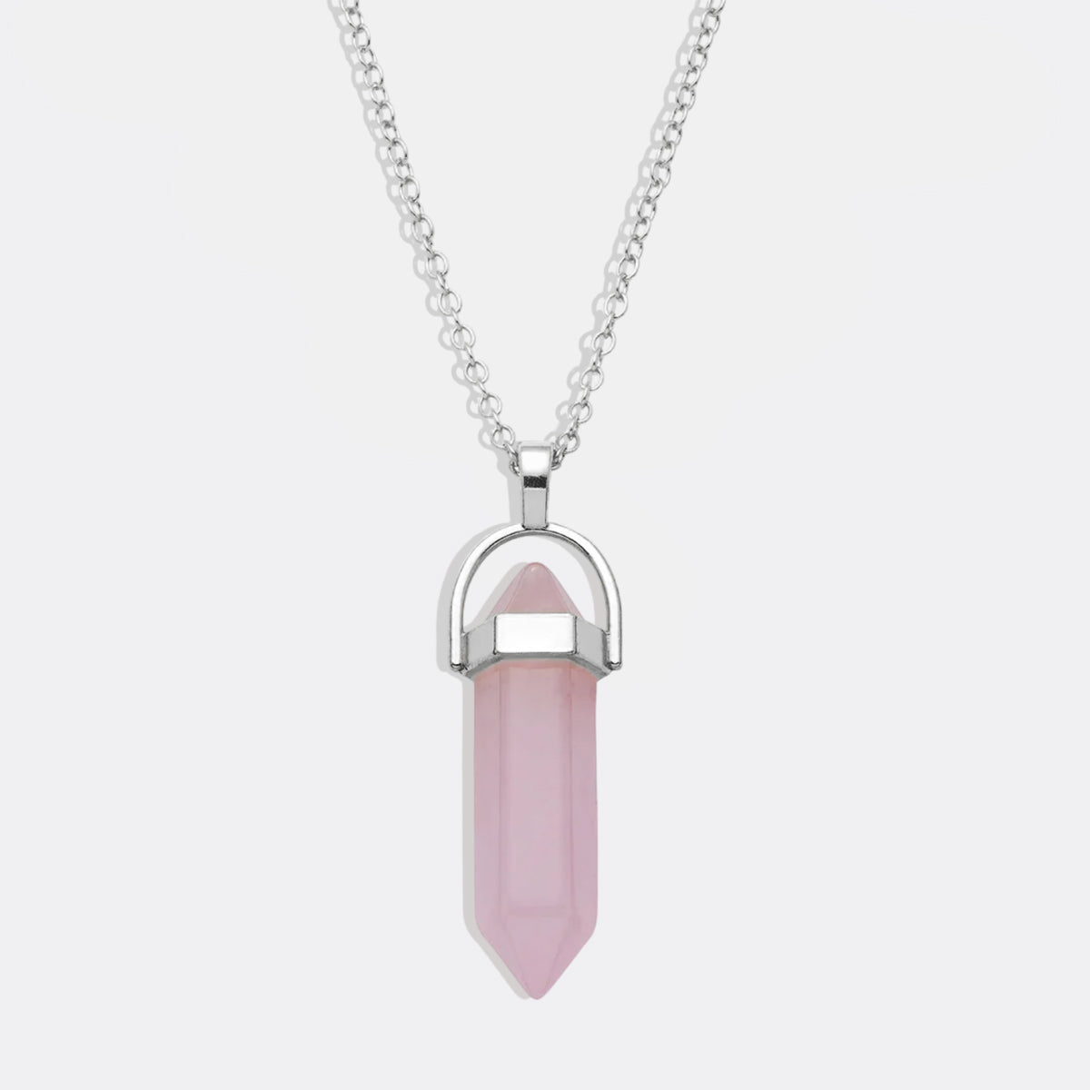 Gemstone Point Necklace in 925 sterling silver
