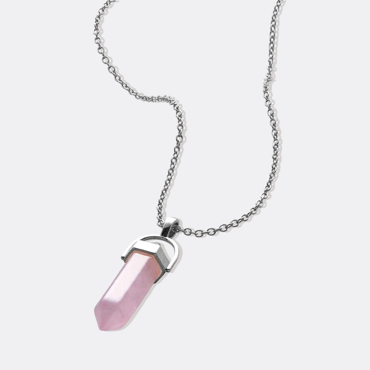 Gemstone Point Necklace in 925 sterling silver