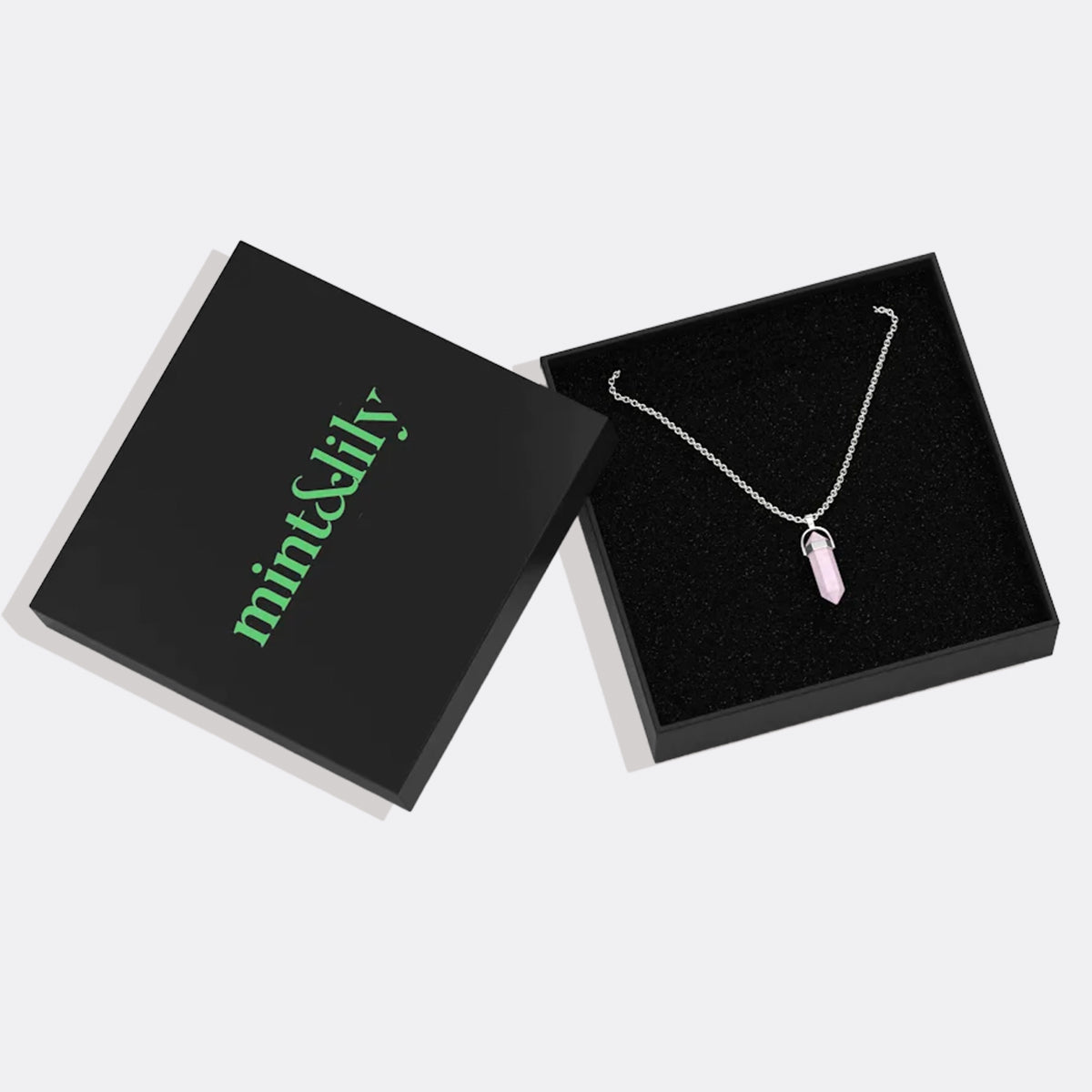 Gemstone Point Necklace in 925 sterling silver