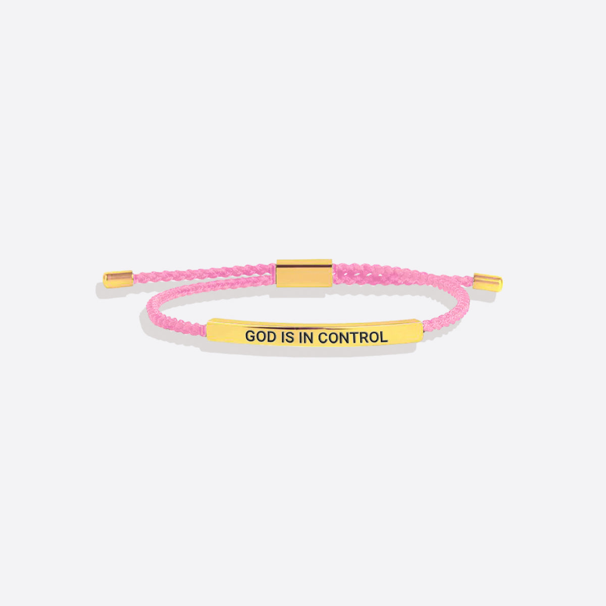 God Is In Control Inspire Bracelet in gold tone