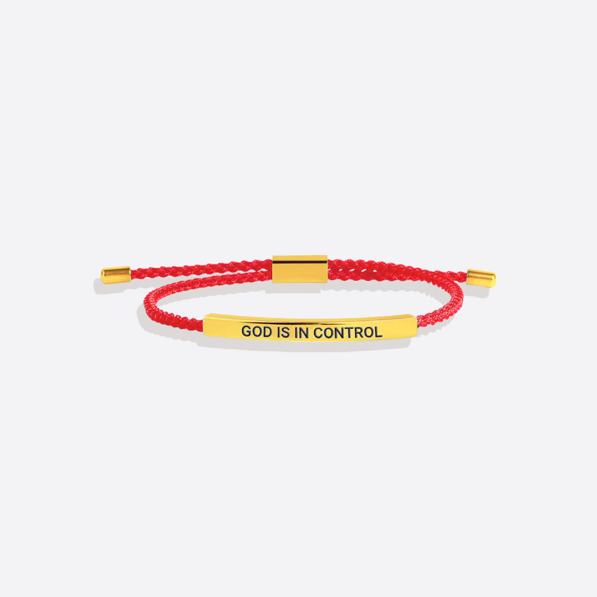 God Is In Control Inspire Bracelet in gold tone