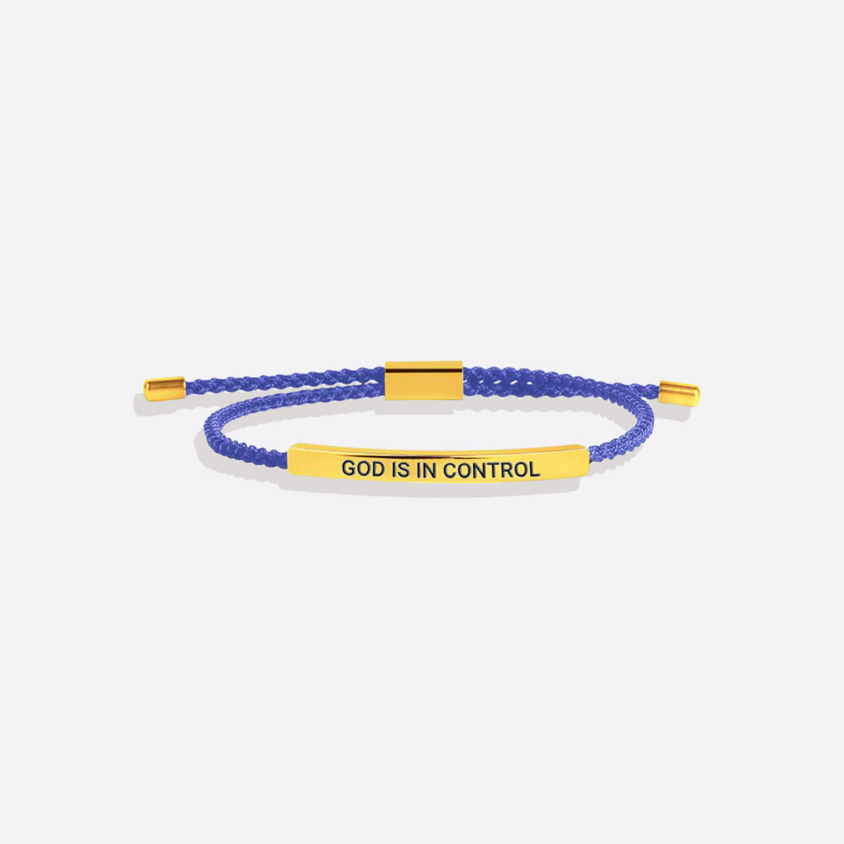 God Is In Control Inspire Bracelet in gold tone