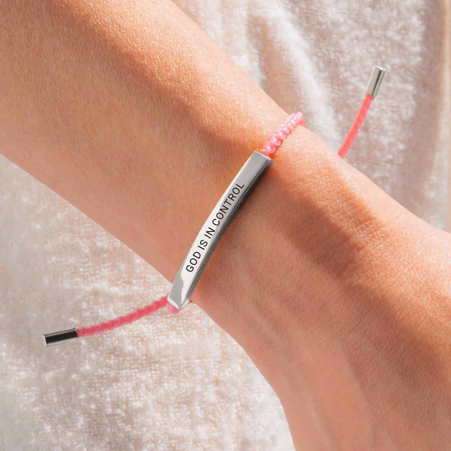 God Is In Control Inspire Bracelet in 925 sterling silver