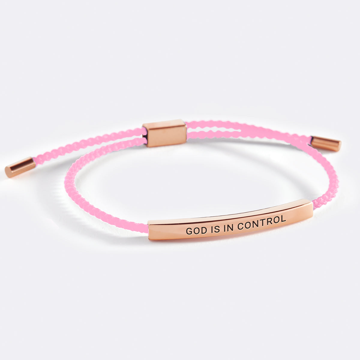 Keep Fcking Going Inspire Bracelet in rose gold tone