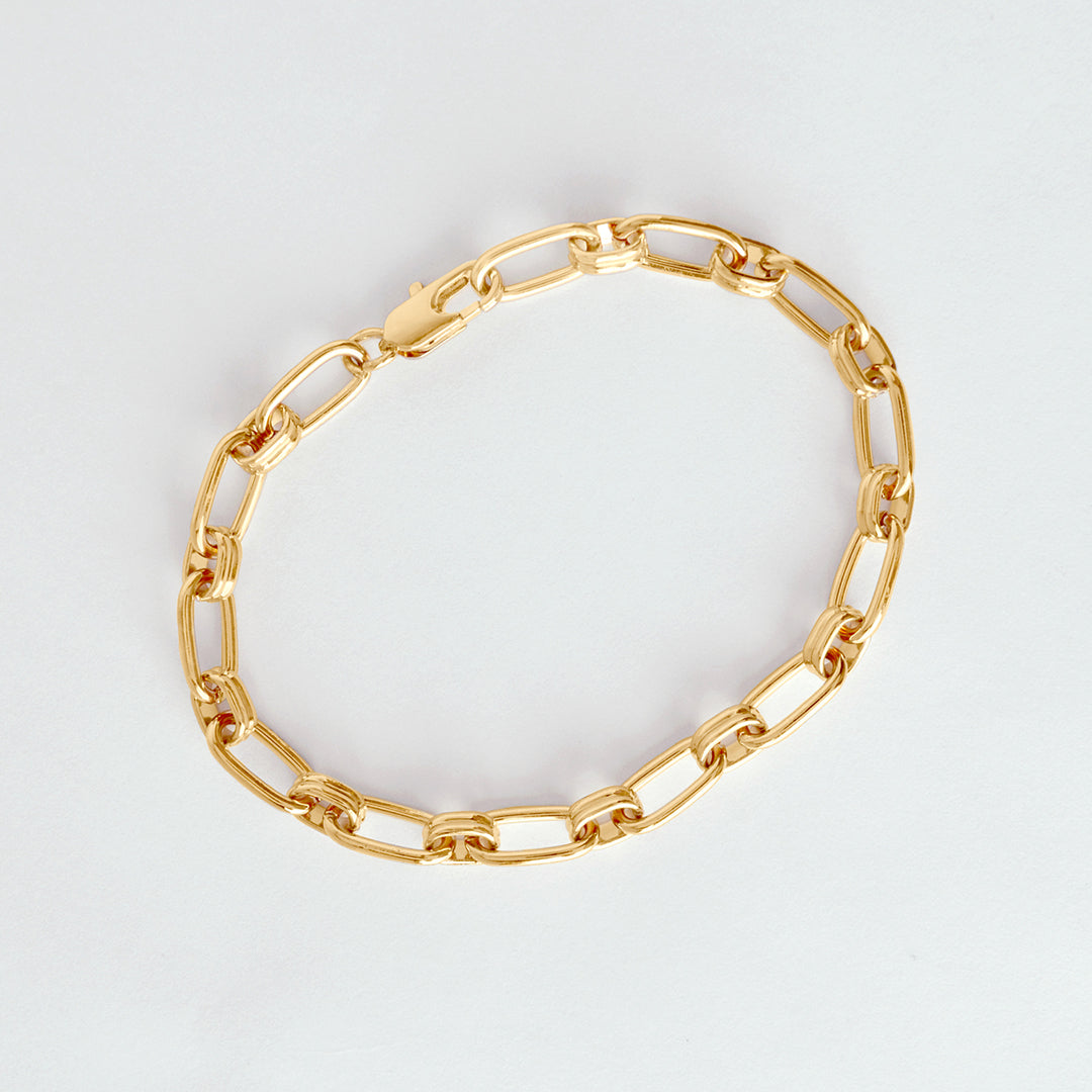 Klobiges Paperclip-Kettenarmband