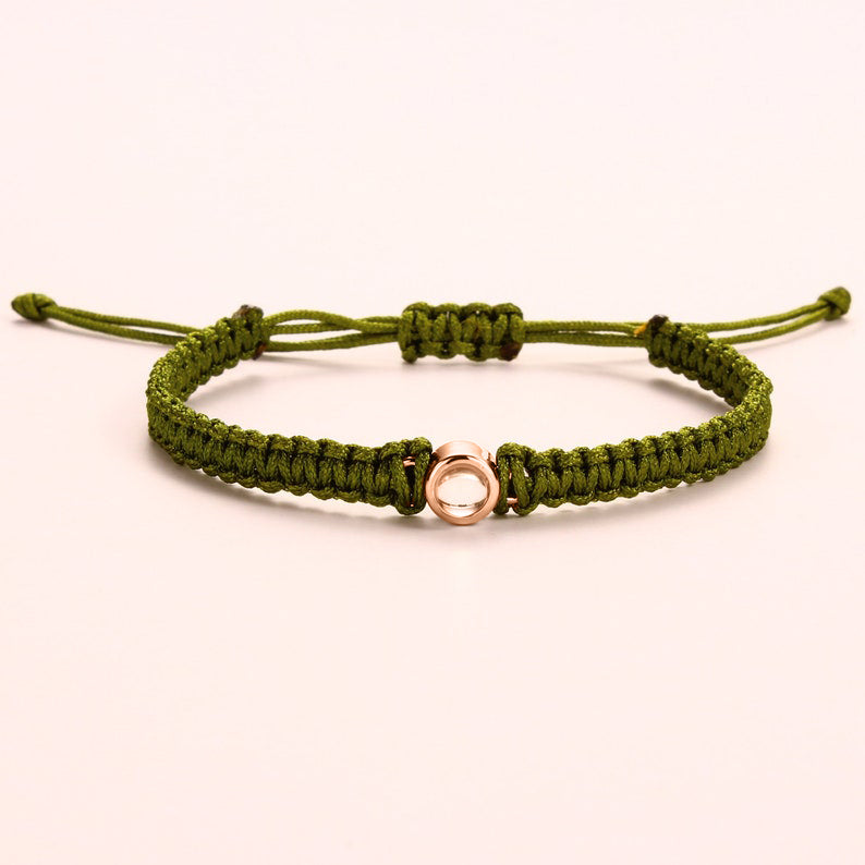 Bracciale intrecciato personalizzato con foto
