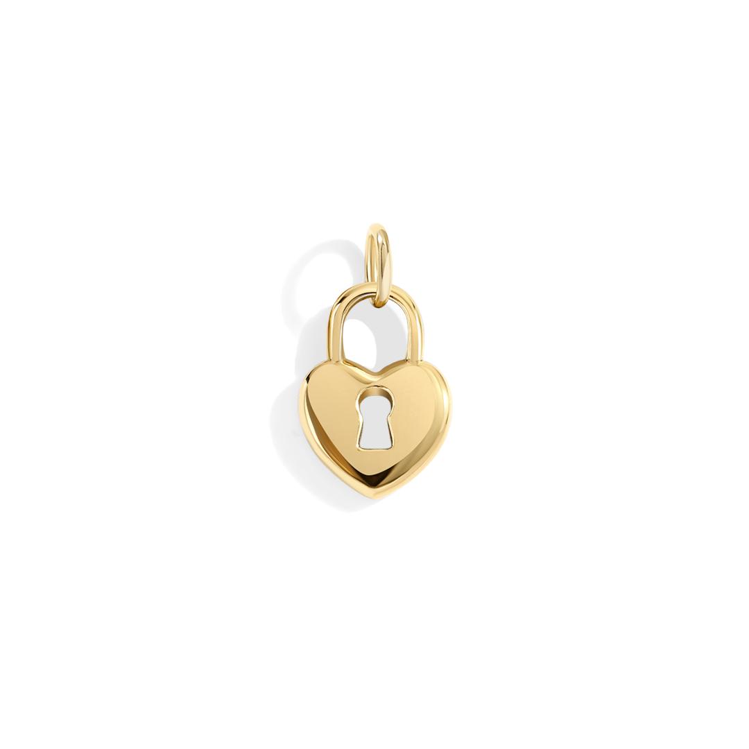 Heart Lock Charm — Vanny Jewels