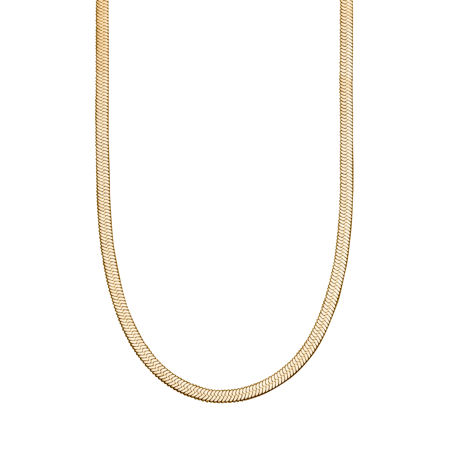 Fischgrät-Goldkettenhalskette