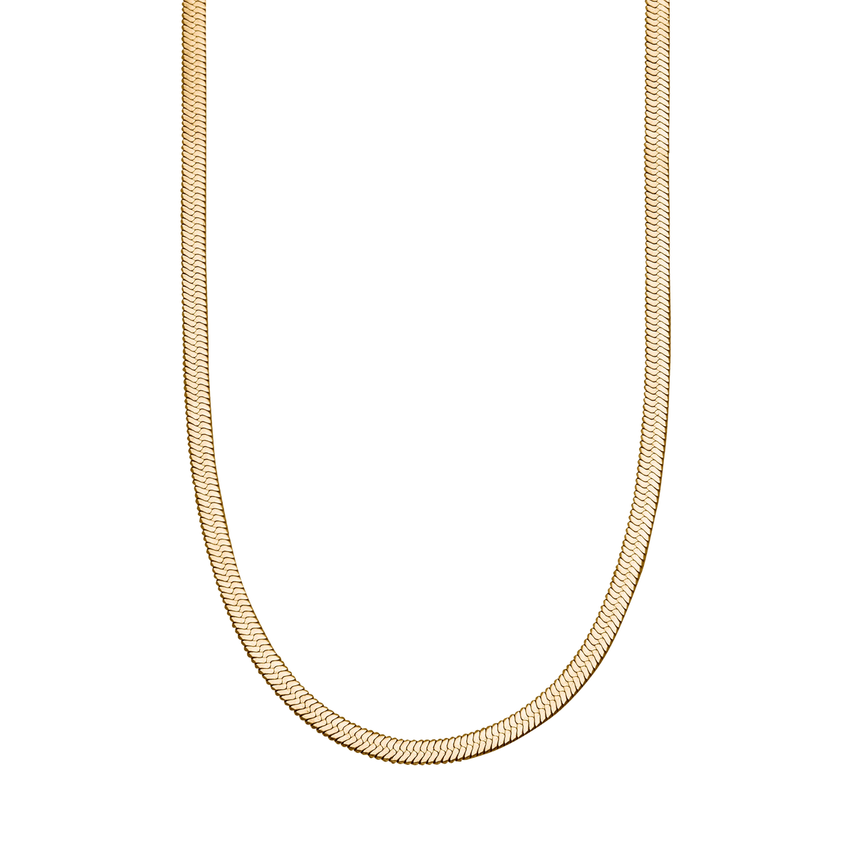 Fischgrät-Goldkettenhalskette