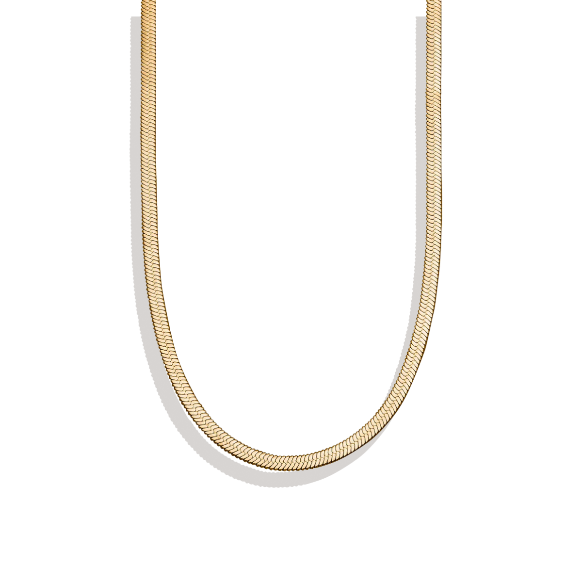 Fischgrät-Goldkettenhalskette