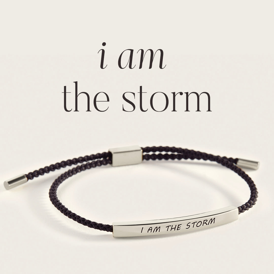 I Am The Storm Inspire Bracelet in 925 Sterling Silver — Vanny Jewels