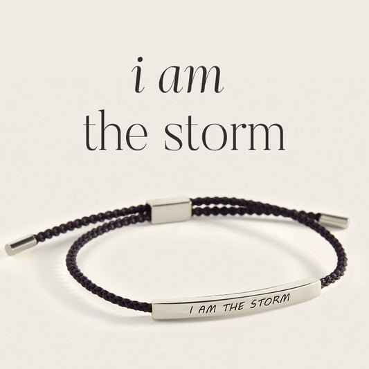 I Am The Storm Inspire Bracelet in 925 Sterling Silver — Vanny Jewels