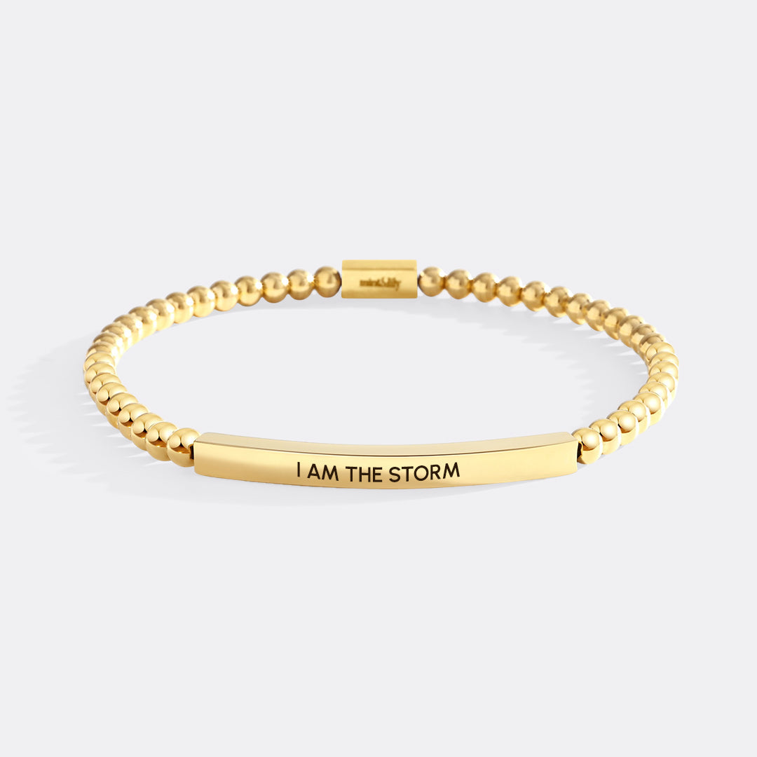 I Am The Storm Beaded Inspire Bracelet