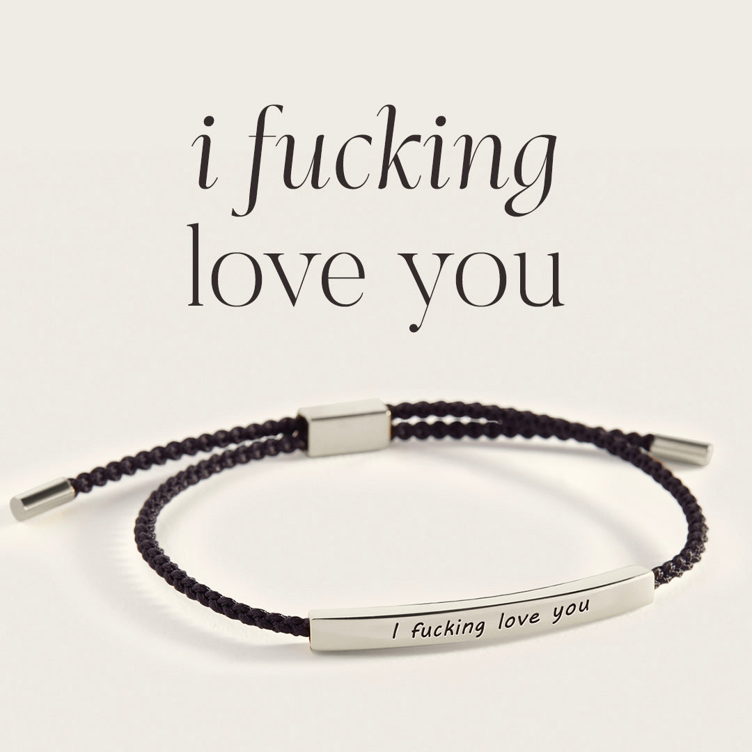 I Fucking Love You Inspire Bracelet in 925 Sterling Silver — Vanny Jewels
