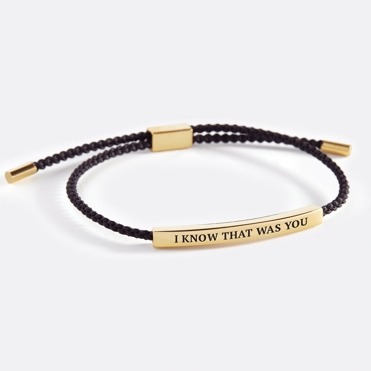 I Know That Was You Inspire Bracelet in gold tone