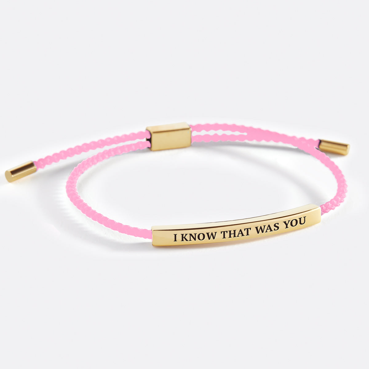 I Know That Was You Inspire Bracelet in gold tone