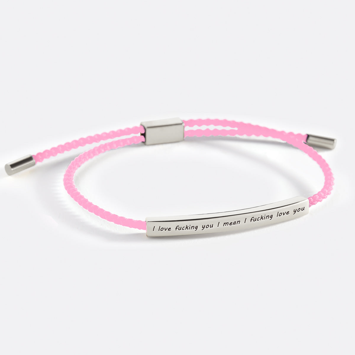 I Love F♥cking You I Mean I F♥cking Love you Inspire Bracelet in 925 sterling silver